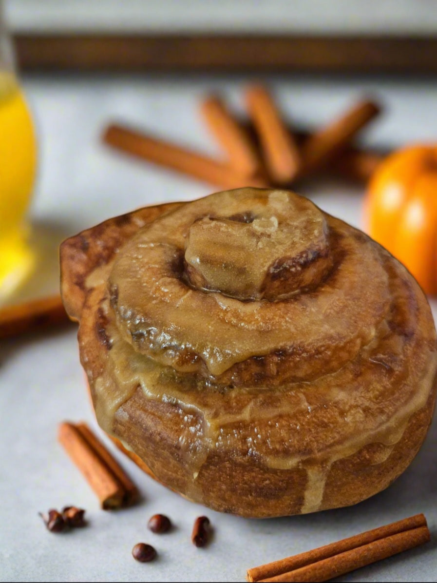 Dubai Cinnamon Rolls (pack of 2), UBE Cinnamon Roll, Sample 1 Dubai and 1 UBE Cinnamon Roll, or Pumkin Cinnamon Rolls