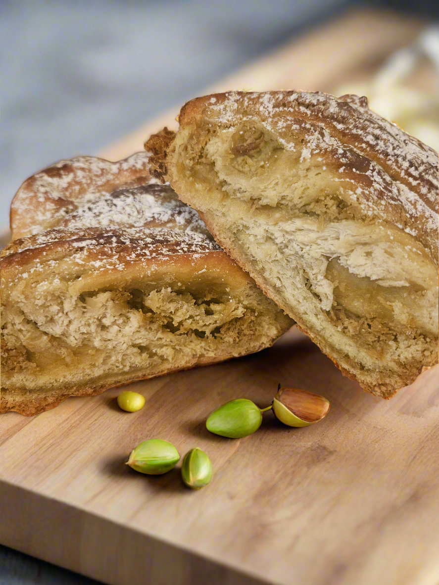 Pistachio Babka Loaf