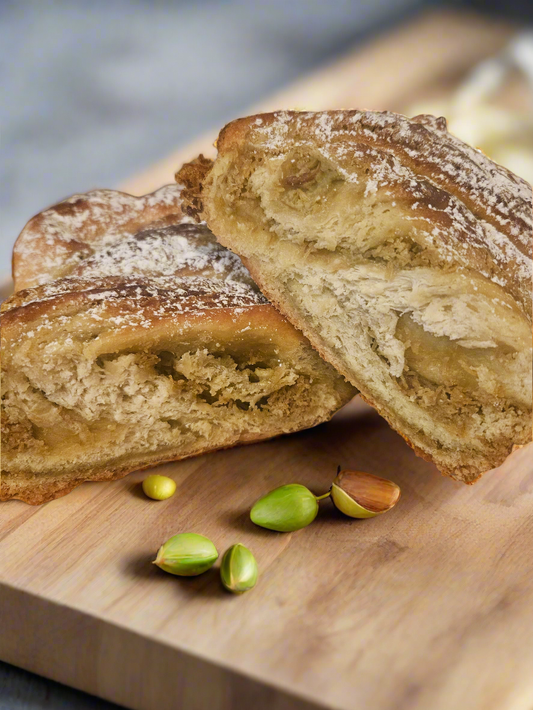 Pistachio Babka Loaf